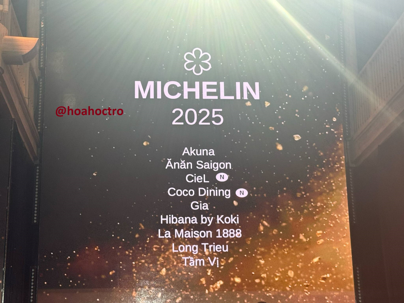 Tổng cộng có 9 nhà hàng tại Việt Nam được trao tặng 1 sao MICHELIN trong năm 2025.