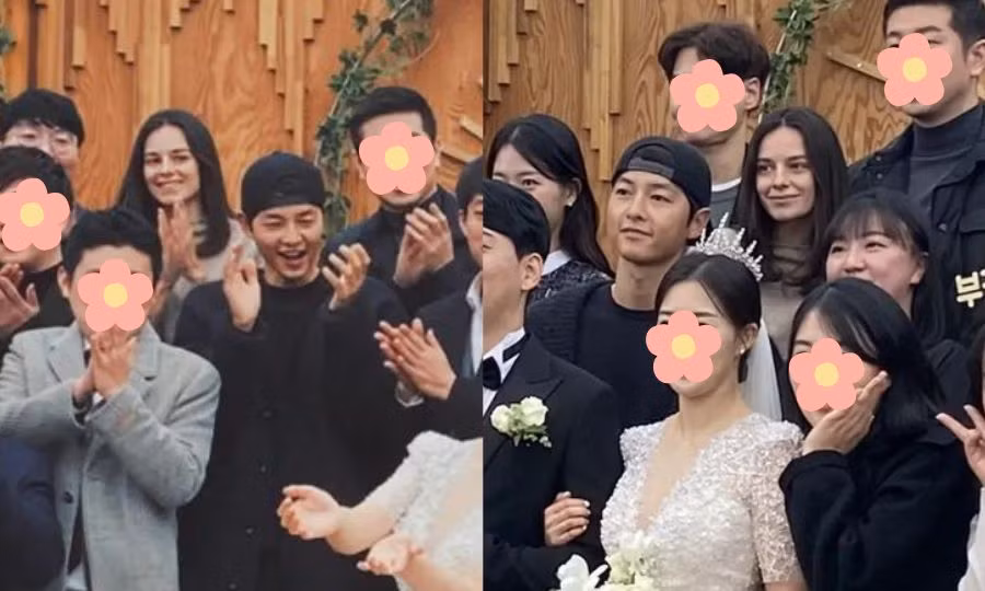 Katy Louise Saunders - cựu diễn viên người Anh được cho là bạn gái của Song Joong Ki đã cùng anh tham dự đám cưới một người quen của nam diễn viên.