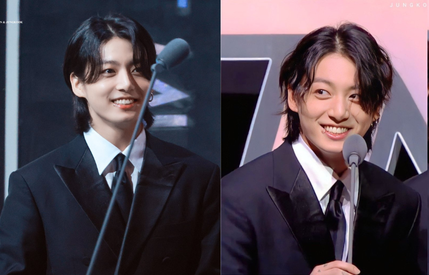 TMA 2022 diễn ra càng lâu, tóc Jung Kook càng xoăn, duy chỉ có sự đẹp trai là không thay đổi.