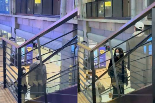 Khó có thể nhìn rõ bụng bầu của Katy do góc chụp và phản chiếu từ kính. - Ảnh: Money Today Khó có thể nhìn rõ bụng bầu của Katy do góc chụp và phản chiếu từ kính. - Ảnh: Money Today