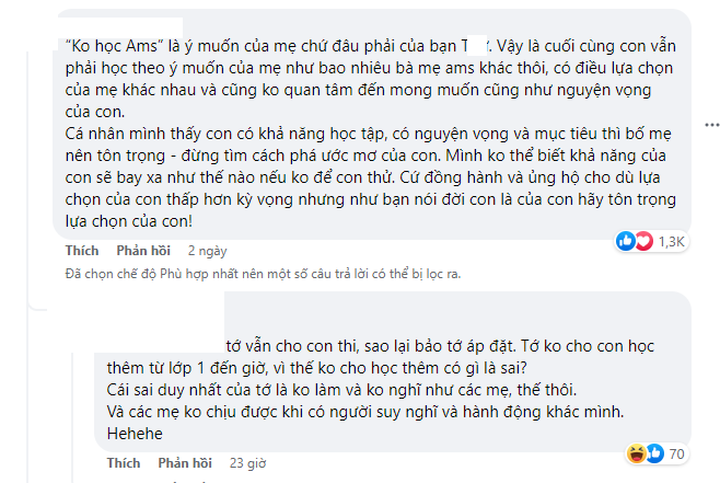 Chị H.V.T cũng không ngần ngại phản biện lại những ý kiến trái chiều. Chị H.V.T cũng không ngần ngại phản biện lại những ý kiến trái chiều.