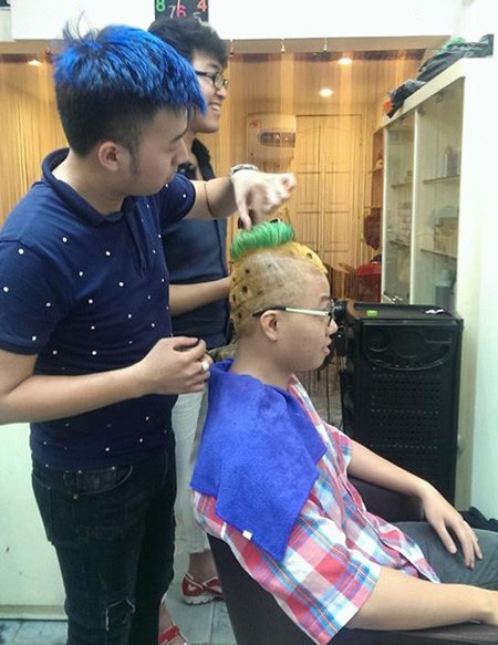 Những kiểu tóc “không giống ai” của giới trẻ Việt ảnh 2