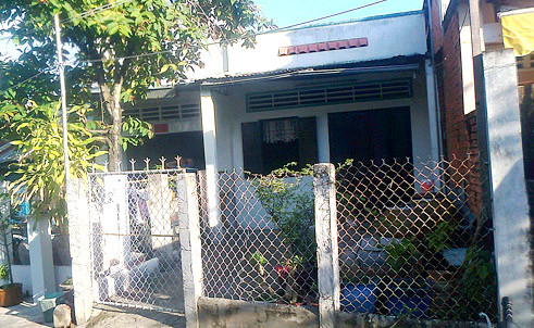 Căn nhà cũ của bà Thủy - nơi xảy ra vụ án. Căn nhà cũ của bà Thủy - nơi xảy ra vụ án