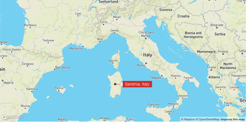 Sardinia là hòn đảo lớn thứ hai ở Địa Trung Hải