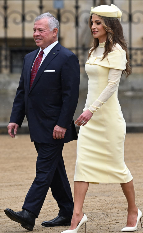 Hoàng hậu Rania sánh bước cùng Vua Abdullah của Jordan. Hoàng hậu Rania sánh bước cùng Vua Abdullah của Jordan.