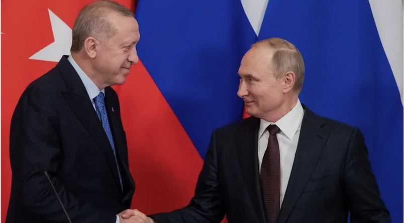 Tổng thống Thổ Nhĩ Kỳ Tayyip Erdogan và Tổng thống Nga Vladimir Putin. (Ảnh: Reuters)