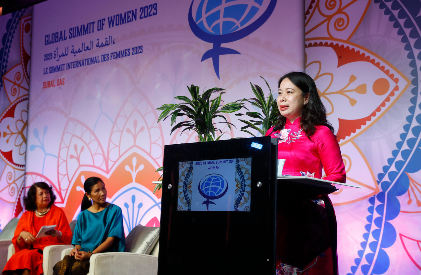 Phó Chủ tịch nước Võ Thị Ánh Xuân phát biểu tại hội nghị. (Ảnh: Mofa) Phó Chủ tịch nước Võ Thị Ánh Xuân phát biểu tại hội nghị. (Ảnh: Mofa)