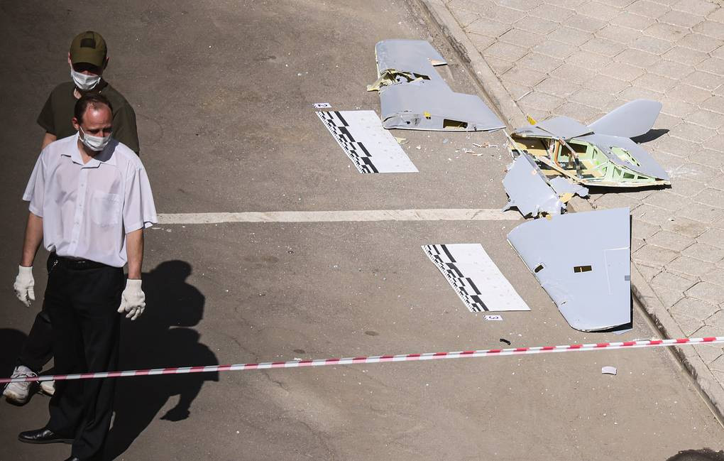 Những chiếc máy bay không người lái tấn công thủ đô Mátxcơva của Nga đợt này được đánh giá là thô sơ và rẻ tiền. (Ảnh: Tass)