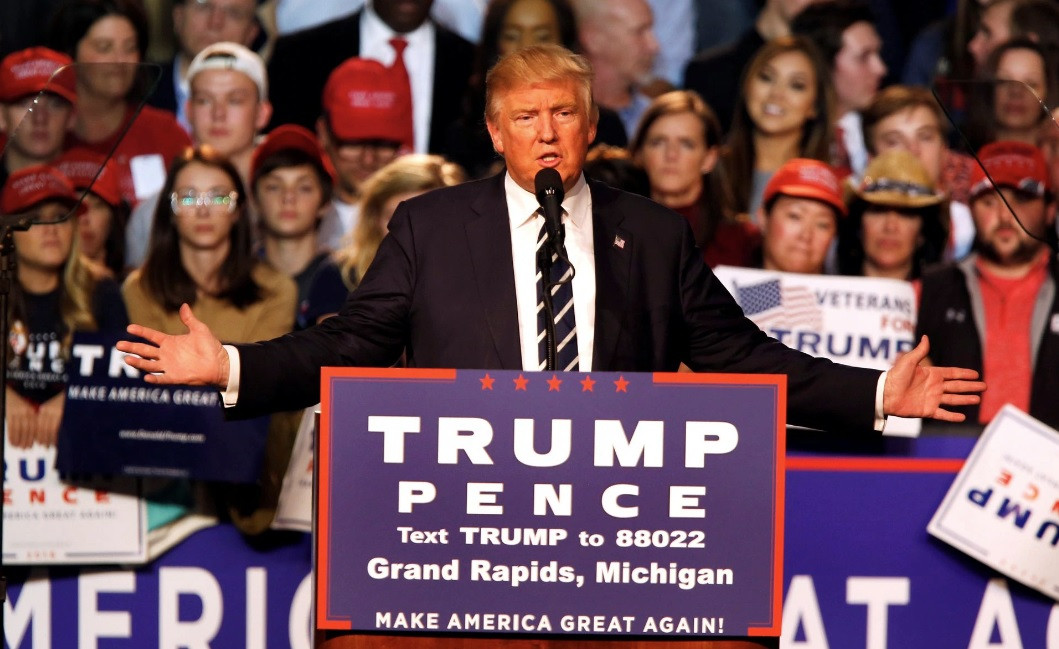 Ông Trump trong chiến dịch vận động tranh cử năm 2016. (Ảnh: Reuters)