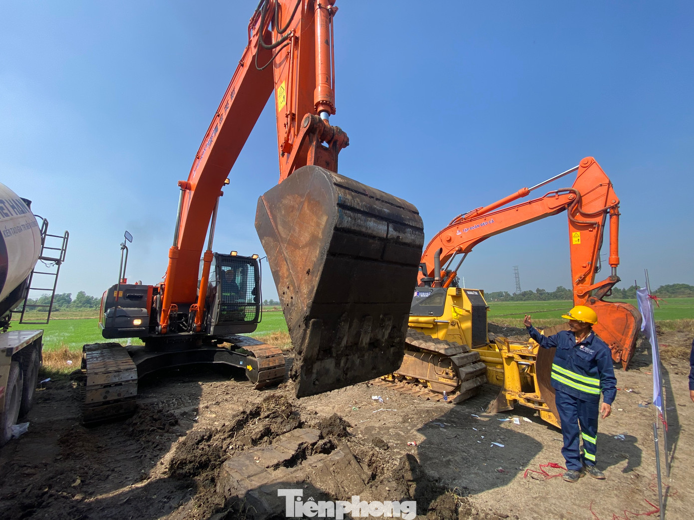 Khu vực thi công đường Vành đai 3 (đoạn qua huyện Hóc Môn, TPHCM).