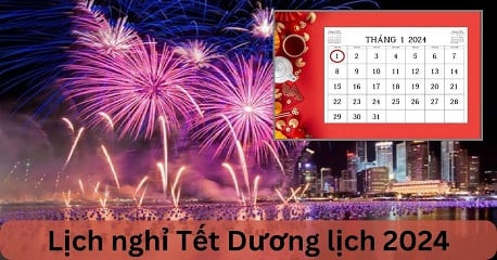 Tết dương lịch 2024, người lao động có thể được nghỉ 3 ngày. (Ảnh minh họa: ST).
