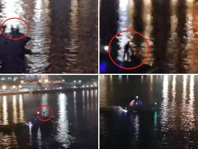 Hình ảnh trong clip cho thấy có ẩu đả trên chuyến tàu cao tốc của Tangmo và nhóm bạn trước khi nữ diễn viên qua đời.