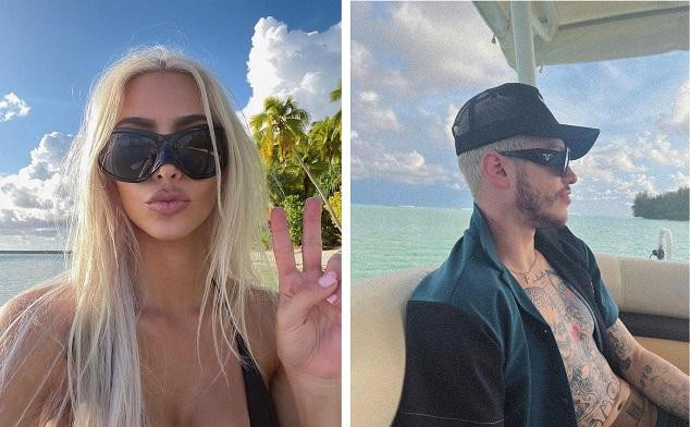 Mới đây, Kim Kardashian đăng tải loạt hình ảnh đi nghỉ dưỡng ở biển với tình trẻ kém 13 tuổi Pete Davidson, hút hơn 5,7 triệu lượt &quot;Thích&quot; chỉ sau nửa ngày.
