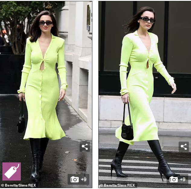 Maya Henry đang ở Pháp để tham dự tuần lễ thời trang Paris và liên tục gây chú ý với những bộ đồ gợi cảm "nóng mắt".