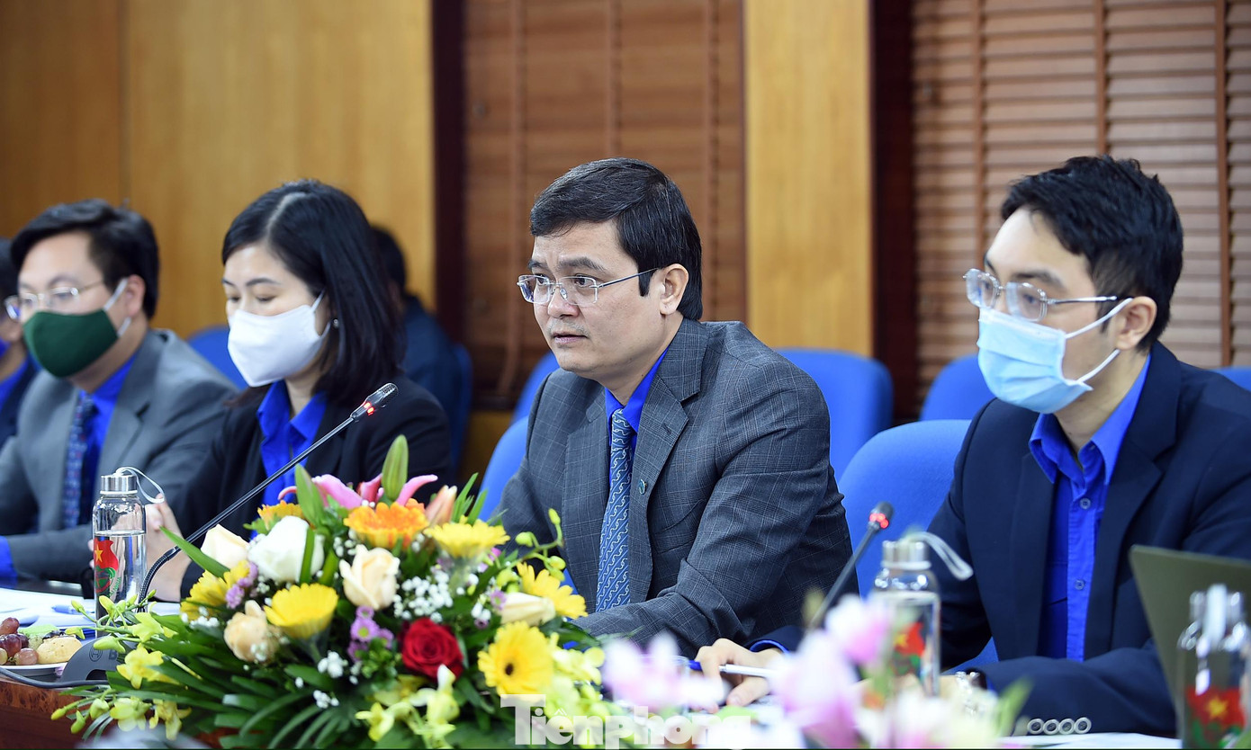 Anh Bùi Quang Huy trao đổi tại chương trình. Ảnh: Xuân Tùng Anh Bùi Quang Huy trao đổi tại chương trình. Ảnh: Xuân Tùng