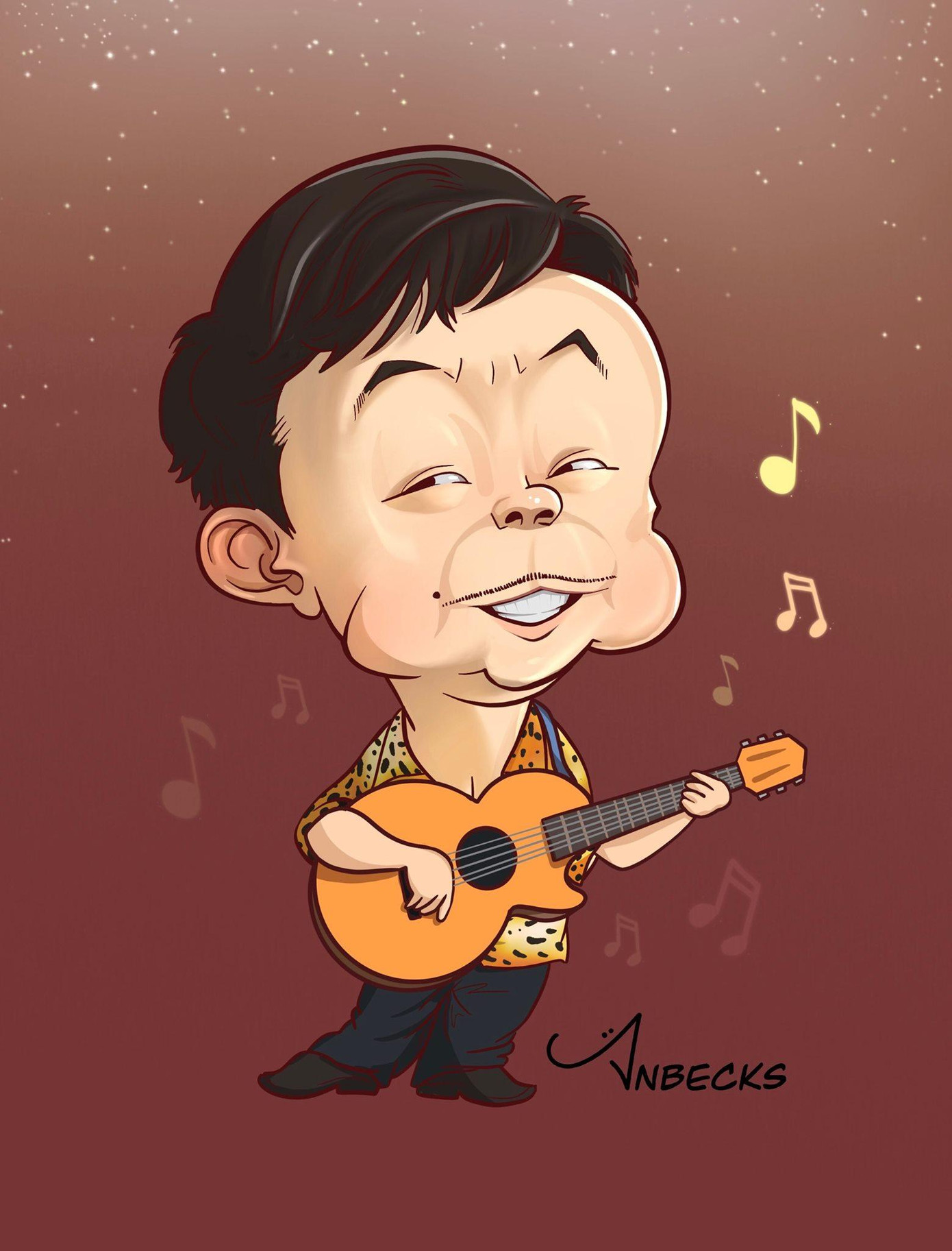 Anbecks vẽ cố nghệ sĩ Chí Tài Anbecks vẽ cố nghệ sĩ Chí Tài