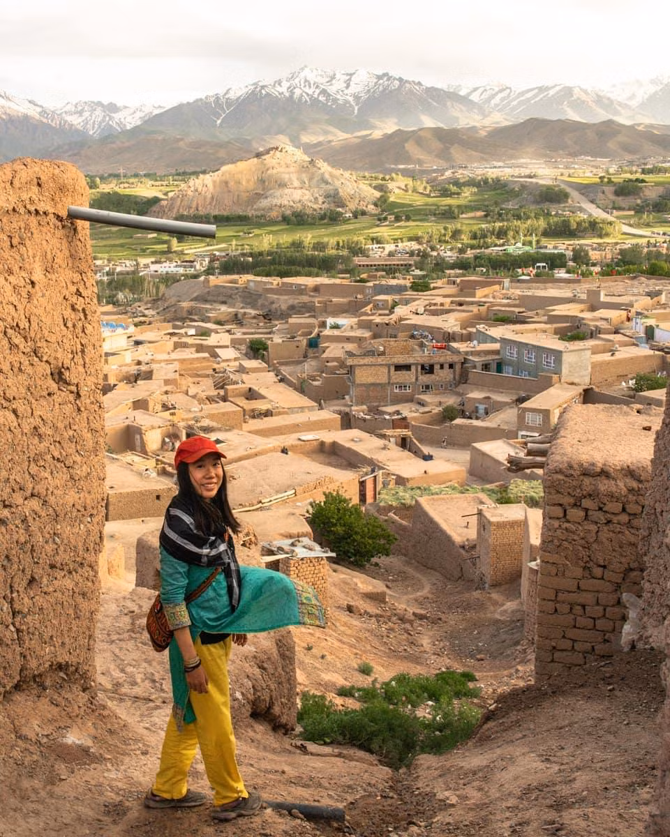 Marsha Jean tại thị trấn Bamiyan ở Afghanistan