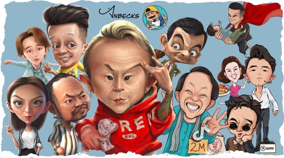 Anbecks đã vẽ nhiều sao Việt và cả sao nước ngoài Anbecks đã vẽ nhiều sao Việt và cả sao nước ngoài