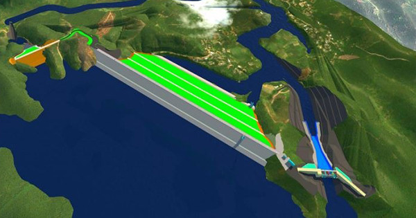 Phối cảnh hồ Cánh Tạng.