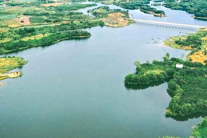 Hồ Suối Rao, nơi 2 anh em ruột tử vong vì đuối nước.