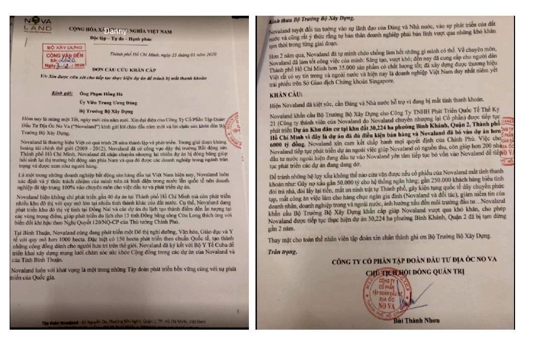 Một trong các văn bản chỉ lấy trang cuối của văn bản cũng như cắt dán, lồng ghép nhiều thông tin bình luận không phù hợp, xuyên tạc sự thật về hoạt động của Novaland.
