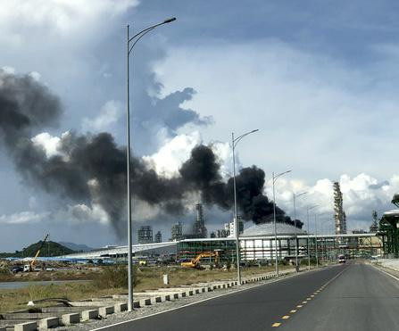 Đám cháy ở tổ hợp Hóa dầu Long Sơn không có thiệt hại về người.