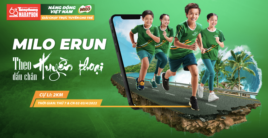 MILO Erun quay trở lại với phiên bản giải chạy bộ trực tuyến cho trẻ em hoàn toàn mới. MILO Erun quay trở lại với phiên bản giải chạy bộ trực tuyến cho trẻ em hoàn toàn mới.