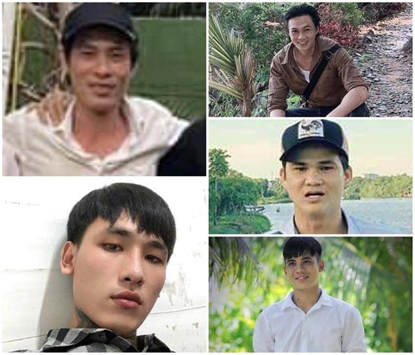 5 nghi can bị Công an tỉnh Bình Thuận truy tìm.