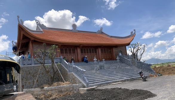 Công ty TNHH Cảng quốc tế Mỹ Xuân đã gửi thư mời, dự lễ khánh thành "đền Phúc Giang" vào ngày 3-5/9.