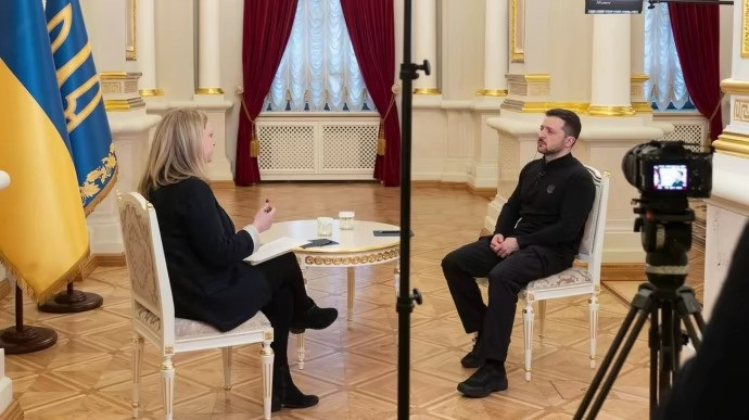 Tổng thống Zelensky trả lời phỏng vấn ITV News. (Ảnh: Pravda) Tổng thống Zelensky trả lời phỏng vấn ITV News. (Ảnh: Pravda)