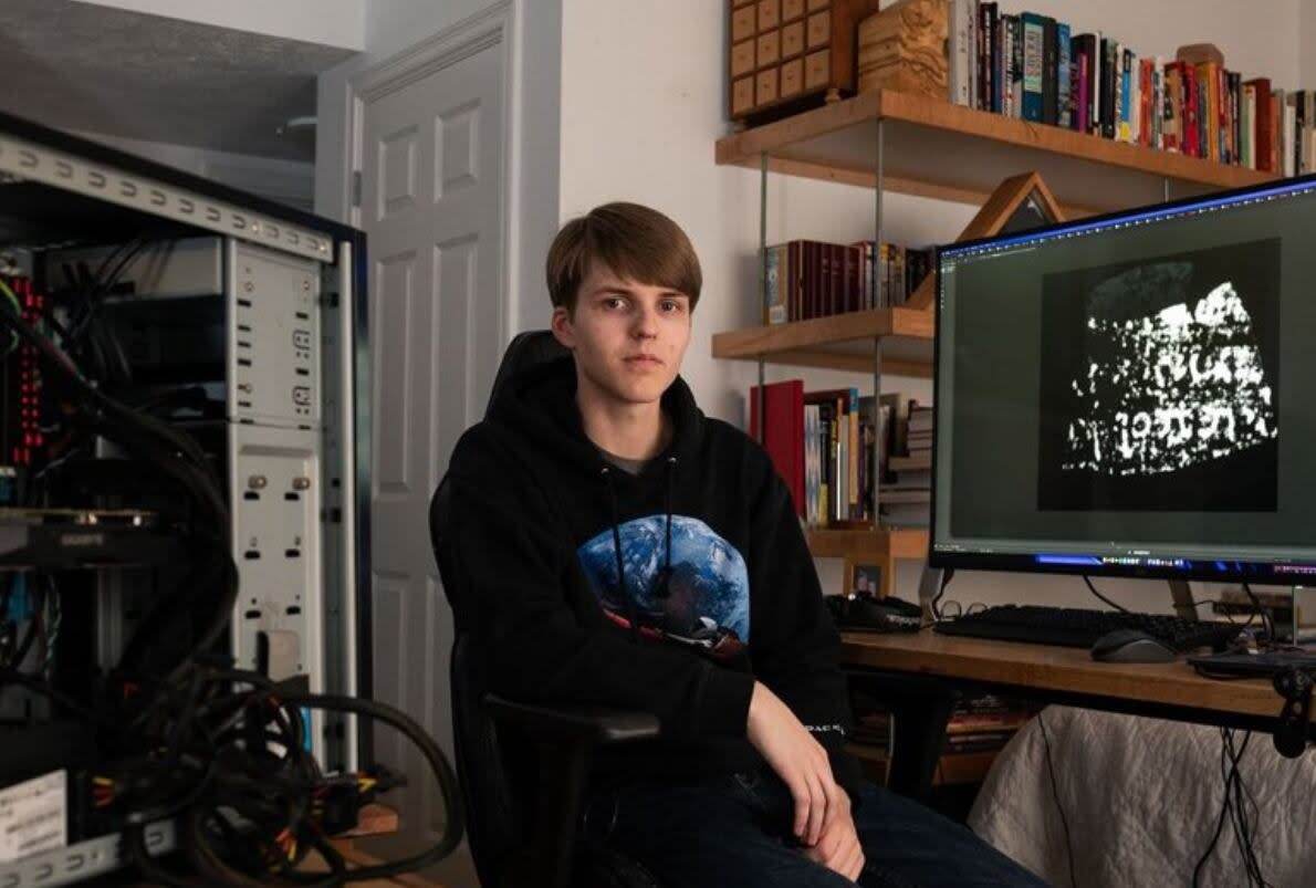 Luke Farritor. (Ảnh: X)