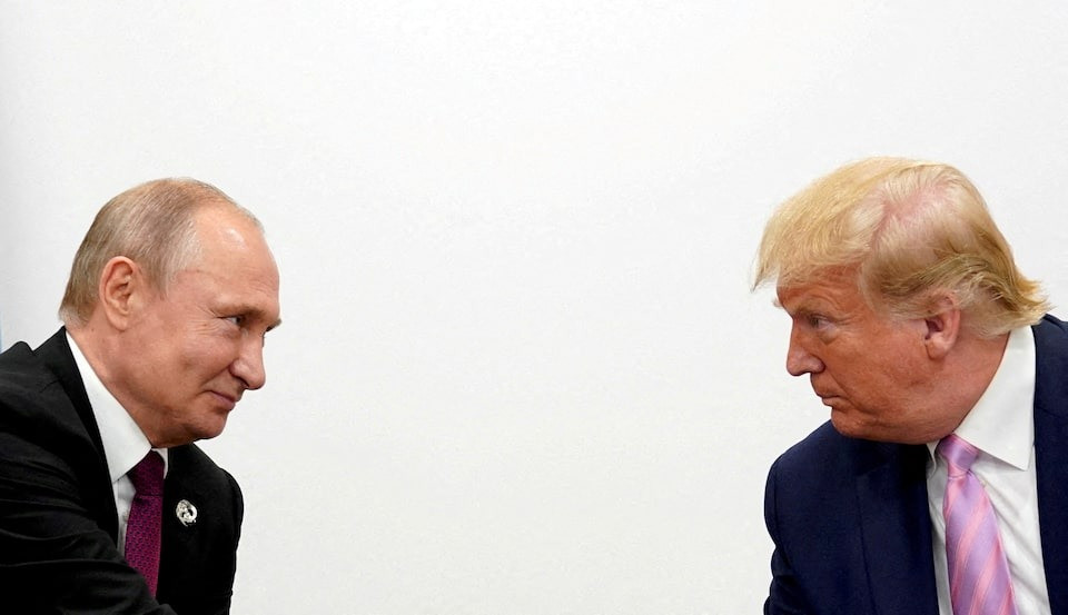 Tổng thống Nga Vladimir Putin và Tổng thống Mỹ Donald Trump. (Ảnh: Reuters)