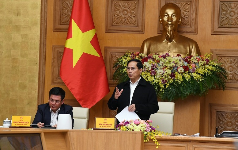 Phó Thủ tướng Bùi Thanh Sơn chủ trì Hội nghị trực tuyến với các địa phương về Đề án điều chỉnh Quy hoạch điện VIII. Ảnh: VGP/Hải Minh. Phó Thủ tướng Bùi Thanh Sơn chủ trì Hội nghị trực tuyến với các địa phương về Đề án điều chỉnh Quy hoạch điện VIII. Ảnh: VGP/Hải Minh.