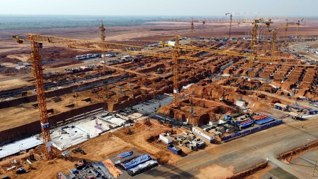 "Đại công trường" thi công nhà ga sân bay Long Thành