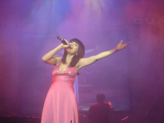 Ca sĩ Ngọc Anh trong đêm nhạc Phú Quang 19/11