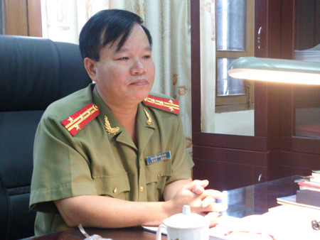 Đại tá Nguyễn Văn Chức - Chánh Văn phòng Công an tỉnh Bắc Giang. Ảnh: Tuấn Nguyễn. Đại tá Nguyễn Văn Chức - Chánh văn phòng Công an tỉnh Bắc Giang. Ảnh: Tuấn Nguyễn