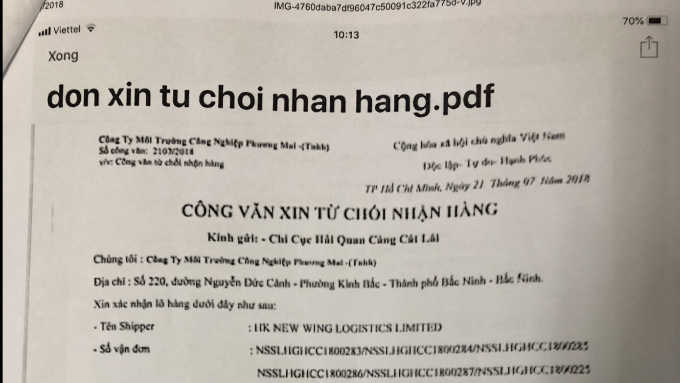 Hơn 2.000 container phế liệu vô chủ ‘ăn vạ’ ở cảng Cát Lái ảnh 2