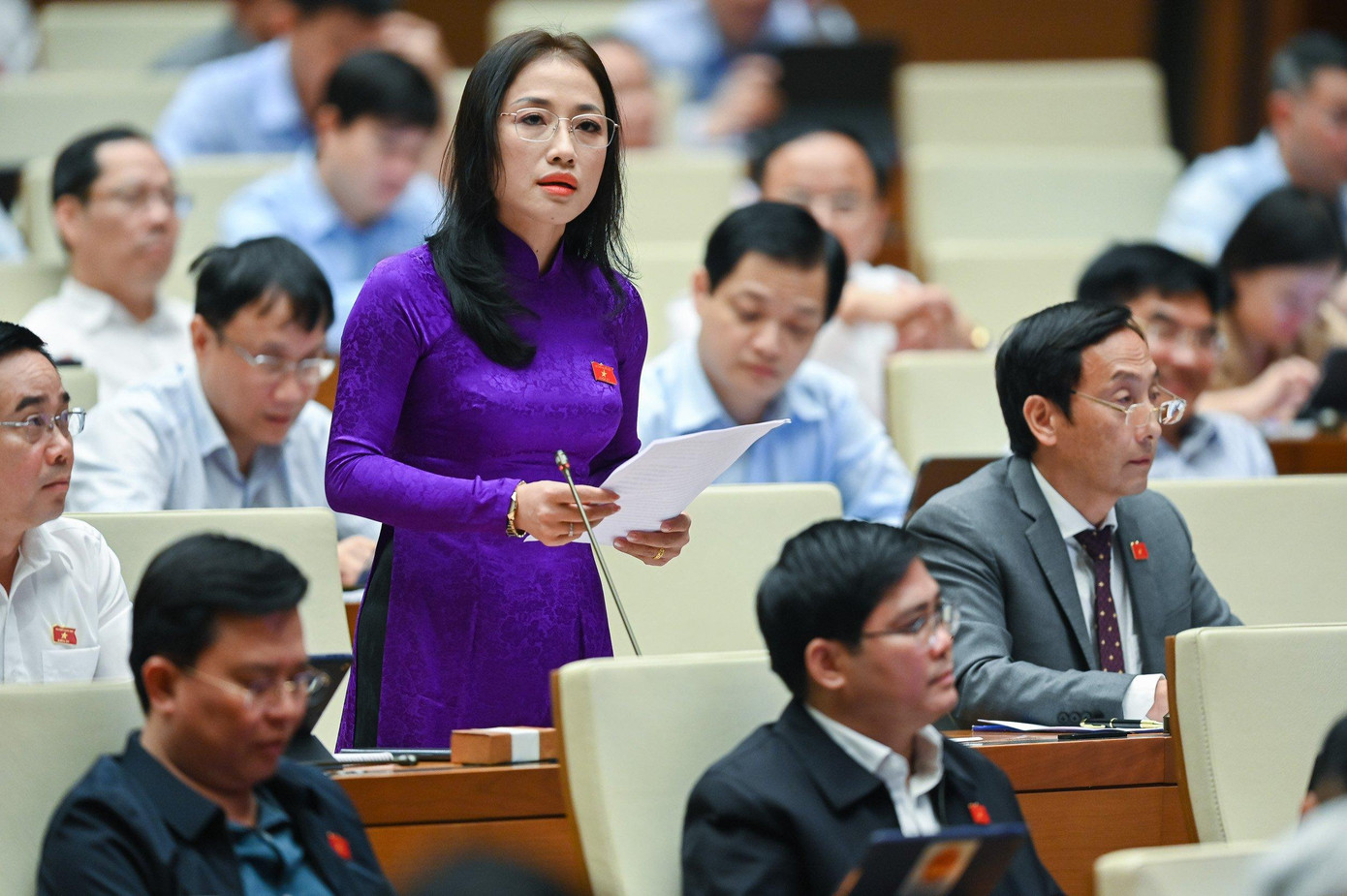 Đại biểu Trần Khánh Thu (Thái Bình). Ảnh QH