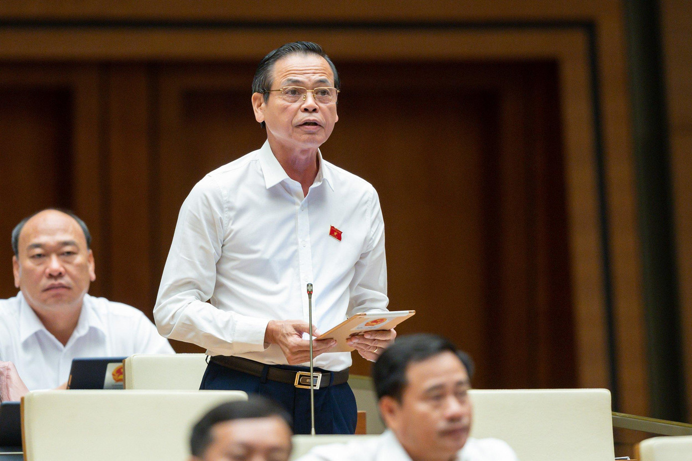 Đại biểu Trần Hữu Hậu (Tây Ninh). Ảnh Như Ý