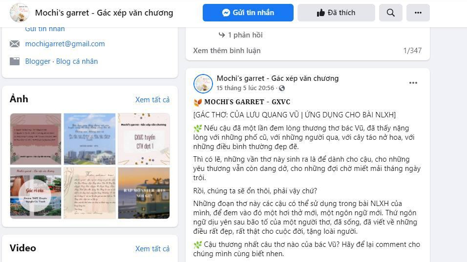 Những bài đăng trên tràn Mochi's garret - Gác xép văn chương có nội dung rất phong phú. Những bài đăng trên tràn Mochi's garret - Gác xép văn chương có nội dung rất phong phú.