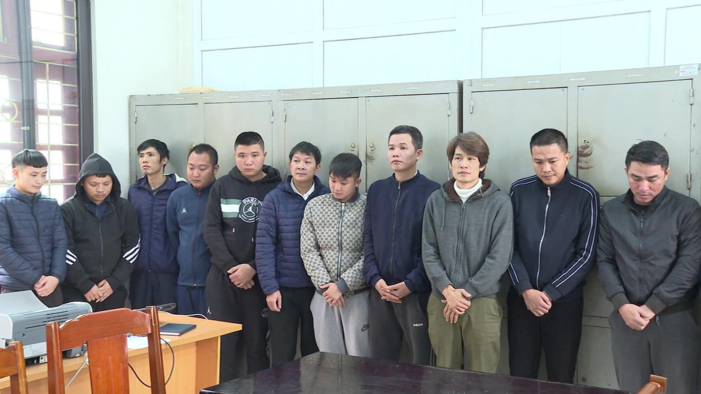 Các đối tượng bị bắt giữ