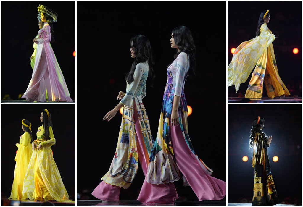 Phần trình diễn áo dài của Top 35 thí sinh Hoa hậu Việt Nam 2022 Phần trình diễn áo dài của Top 35 thí sinh Hoa hậu Việt Nam 2022