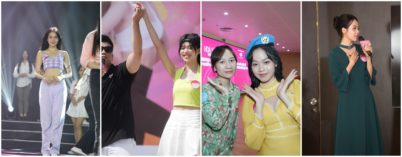 "Hoa hậu Việt Nam 2022 đã tạo cho tôi cơ hội tiếp xúc và tham gia nhiều hoạt động cùng những cô gái ưu tú như vậy giúp tôi học hỏi được nhiều điều từ họ và tạo động lực cho mình rèn dũa, tôi luyện bản thân ngày một trở thành phiên bản tốt hơn. Tôi không sợ không thể chiến thắng họ mà chỉ sợ khi bước ra khỏi cuộc thi nhưng vẫn không học hỏi được điều gì. Hay nói cách khác, “áp lực tạo nên kim cương”. "Hoa hậu Việt Nam 2022 đã tạo cho tôi cơ hội tiếp xúc và tham gia nhiều hoạt động cùng những cô gái ưu tú như vậy giúp tôi học hỏi được nhiều điều từ họ và tạo động lực cho mình rèn dũa, tôi luyện bản thân ngày một trở thành phiên bản tốt hơn. Tôi không sợ không thể chiến thắng họ mà chỉ sợ khi bước ra khỏi cuộc thi nhưng vẫn không học hỏi được điều gì. Hay nói cách khác, “áp lực tạo nên kim cương”.