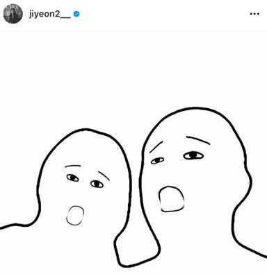 Jiyeon chia sẻ hình ảnh biếm họa ngộ nghĩnh của mình và bạn trai.
