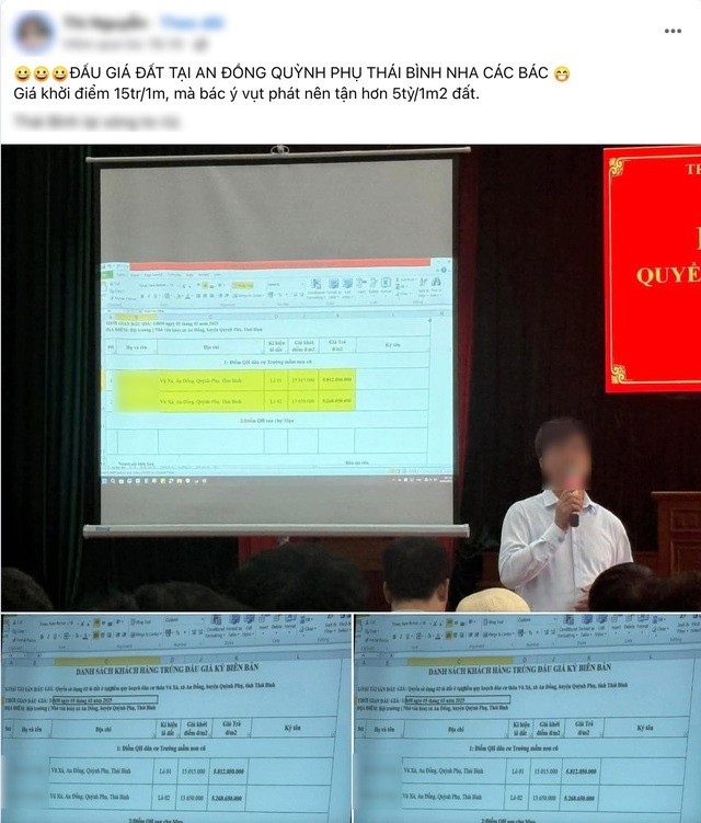 Khách hàng tham gia phiên đấu giá Quyền sử dụng đất ở đối với 3 thửa đất tại xã An Đồng, huyện Quỳnh Phụ ngày 7/3