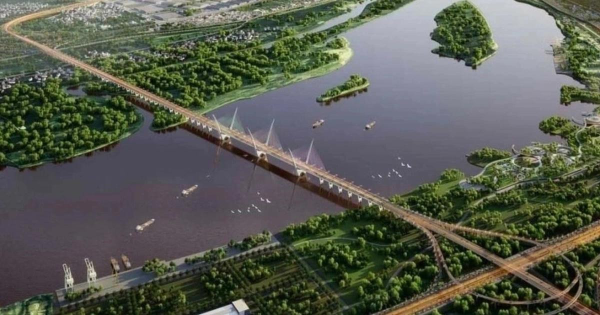 Phối cảnh dự án cầu Ngọc Hồi và đường dẫn hai đầu cầu