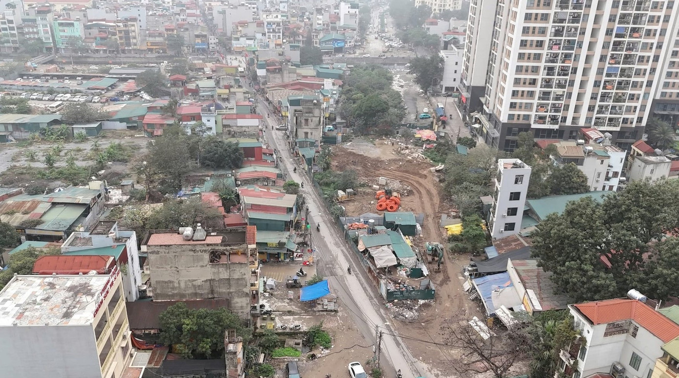 Dự án Đường Vành đai 2,5 đoạn Nguyễn Trãi- Đầm Hồng đang được quận Thanh Xuân triển khai