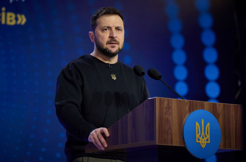 Tổng thống Ukraine Volodymir Zelensky
