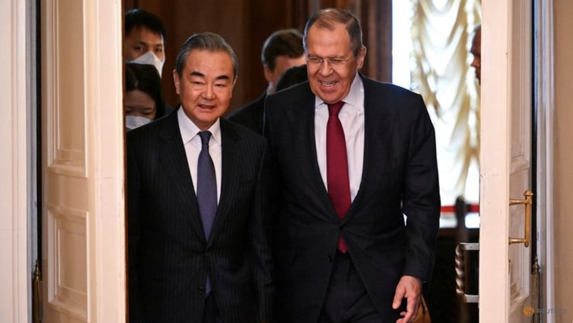 Ngoại trưởng Nga Sergei Lavrov và quan chức cấp cao Trung Quốc Vương Nghị Ngoại trưởng Nga Sergei Lavrov và quan chức cấp cao Trung Quốc Vương Nghị