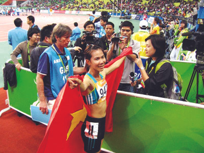 Thanh Hằng sau thời khắc cán đích 